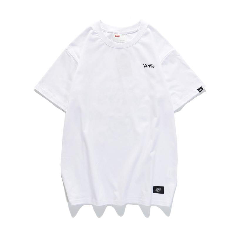 vans-เสื้อยืดแขนสั้น-คอกลม-ผ้าฝ้าย-พิมพ์ลายโลโก้-ทรงหลวม-สไตล์คลาสสิก-สําหรับผู้ชาย