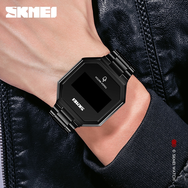 skmei-นาฬิกาข้อมือดิจิทัล-led-กันน้ํา-หรูหรา-สไตล์สปอร์ต-แฟชั่นเรียบง่าย-สําหรับผู้ชาย