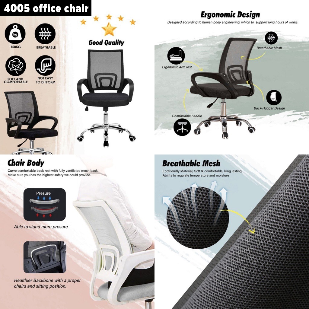 พร้อมส่ง-kenzzo-เก้าอี้ทำงาน-สำนักงาน-ออฟฟิศ-ประชุม-4005-office-chair