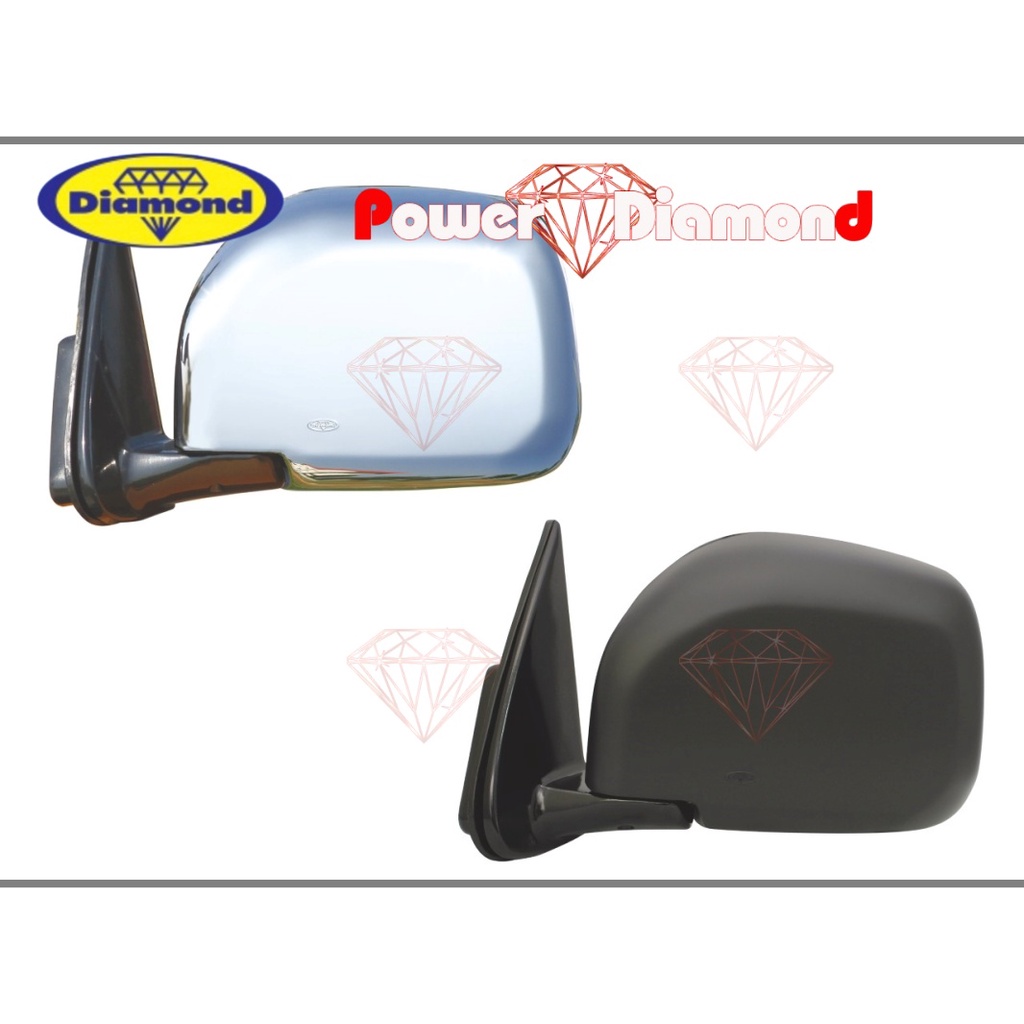 กระจกมองข้าง-โตโยต้า-ไทเกอร์-ปี-1999-2001-toyota-hilux-tiger-รุ่นฝาหลังสีดำ-กระจก-กระจกข้าง-ตราเพชร-ไดมอนด์-diamond