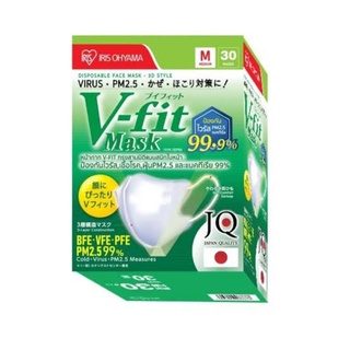 แมสIRISหน้ากากV-FITและFACE MASKป้องกันไวรัสแบคทีเรีย1กล่อง30ชิ้นของแท้👍💯💯%พร้อมส่ง