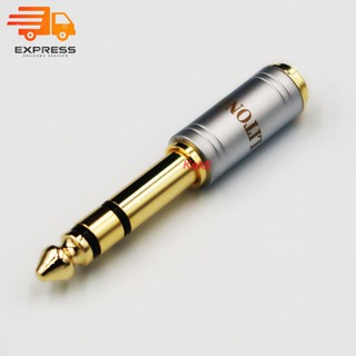 [โค้ด FEBINC30 ลด 30%] Liton usa Gold Plated Jack 6.35 mm Male to 3.5 mm Connector Female Stereo Audio Adapter