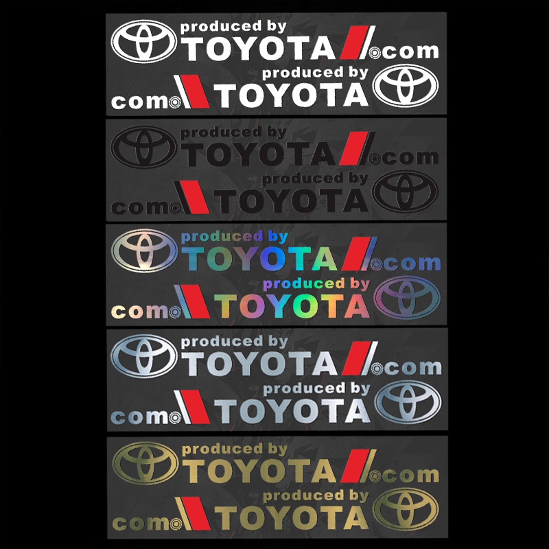 สติกเกอร์เลเซอร์สะท้อนแสง-ตราสัญลักษณ์-ติดกระจกหน้ารถยนต์-สําหรับ-toyota-trd-yaris-camry-vios