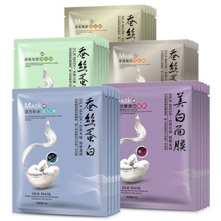 Onespring Silk Mask แผ่นมาส์กหน้าใยไหม 6 สูตร มาส์กโปรตีน8เท่า ลดสิว ฟื้นฟูผิว หน้าขาว ใส ชุ่มชื้น มาร์คหน้า มาสก์