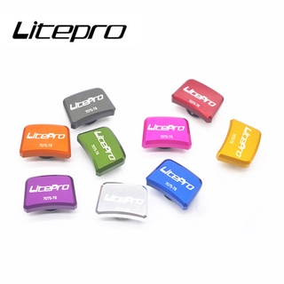 Litepro สลักเกลียวจานหน้าจักรยาน อะลูมิเนียมอัลลอย ทรงสี่เหลี่ยม สําหรับรถจักรยานแบบพับ 5 ชิ้น