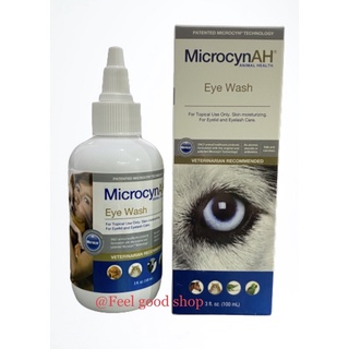 สินค้า MicrocynAH Eye wash 100 ml.ช่วยบำรุงและทำความสะอาดผิวหนังรอบดวงตา หมดอายุ 12/2023