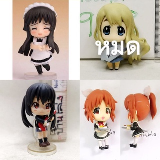 (แท้/มือ2ขาดฐาน)​ Good Smile Company Nendoroid  Petite K-ON Figure Mio Akiyama Maid Secret,Tsumuki มิโอะ Hirasawa Ui