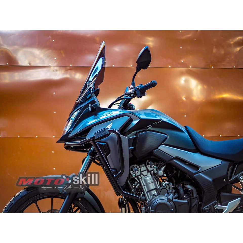 กันล้ม-v-1-ชุดบน-แคชบาร์-การ์ดเครื่อง-crashbar-honda-cb500x-ปี-2019-2020