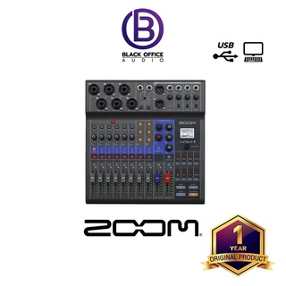 Zoom LiveTrak L-8 มิกเซอร์คุณภาพสูง / อัดเสียง / บันทึกเสียง / ไลฟ์ตรีม / Mixer / USB Audio Interface (BlackOfficeAudio)