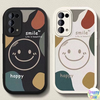 เคสโทรศัพท์มือถือ แบบนิ่ม ลายหน้ายิ้ม สีดํา และสีขาว สําหรับ Samsung Galaxy A04 A03S A22 A23 A24 A14 A13 A20S A53 A54 A70 A71 A72 A73 A30S A31 A32 A33 A34 A50S A51 A52S