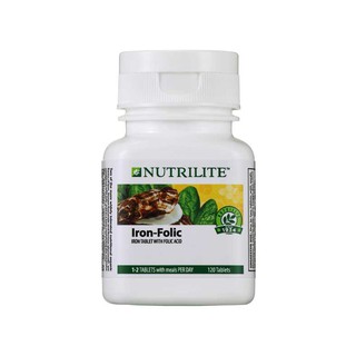 ภาพขนาดย่อของภาพหน้าปกสินค้าAmway NUTRILITE Iron Folic (120 tab) แอมเวย์ นิวทริไนท์ สปิแนช พลัส ผักโขม จากร้าน beautyblink56 บน Shopee