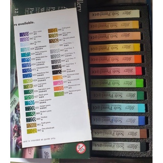 MUNGYO สีชอล์ค GALLERY SOFT 12 สี  ,ชุด 24 สีและ 48 สี Artist soft Pastels
