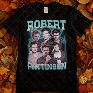 ROUNDคอลูกเรือNeckใหม่ เสื้อยืดลําลอง แขนสั้น พิมพ์ลาย Robert Pattinson Robert Pattinson Edward Cullen Twilight Aestheti