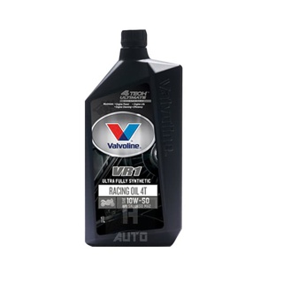โฉมใหม่ล่าสุด น้ำมันเครื่องมอเตอร์ไซค์ สังเคราะห์แท้ 100% 4T 10W-50 Valvoline(วาโวลีน) VR1 RACING OIL 1 ลิตร