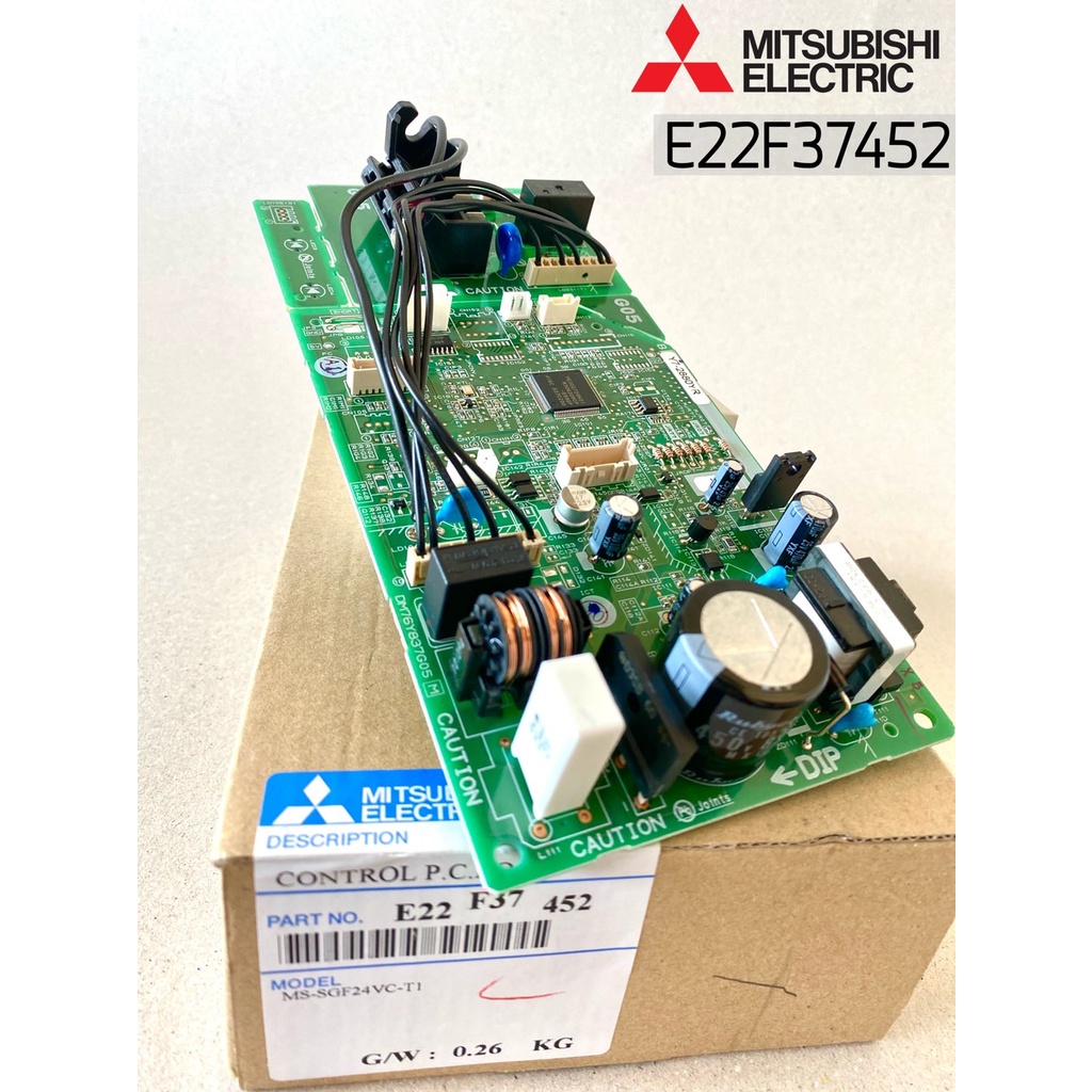 e22f37452-แผงบอร์ดแอร์-mitsubishi-electric-แผงวงจรแอร์-มิตซูบิชิ-คอยล์เย็น-อะไหล่แท้ศูนย์