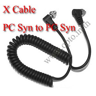 สินค้า PC Sync Cable/Cord For Camera Flash Trigger with PC Syn