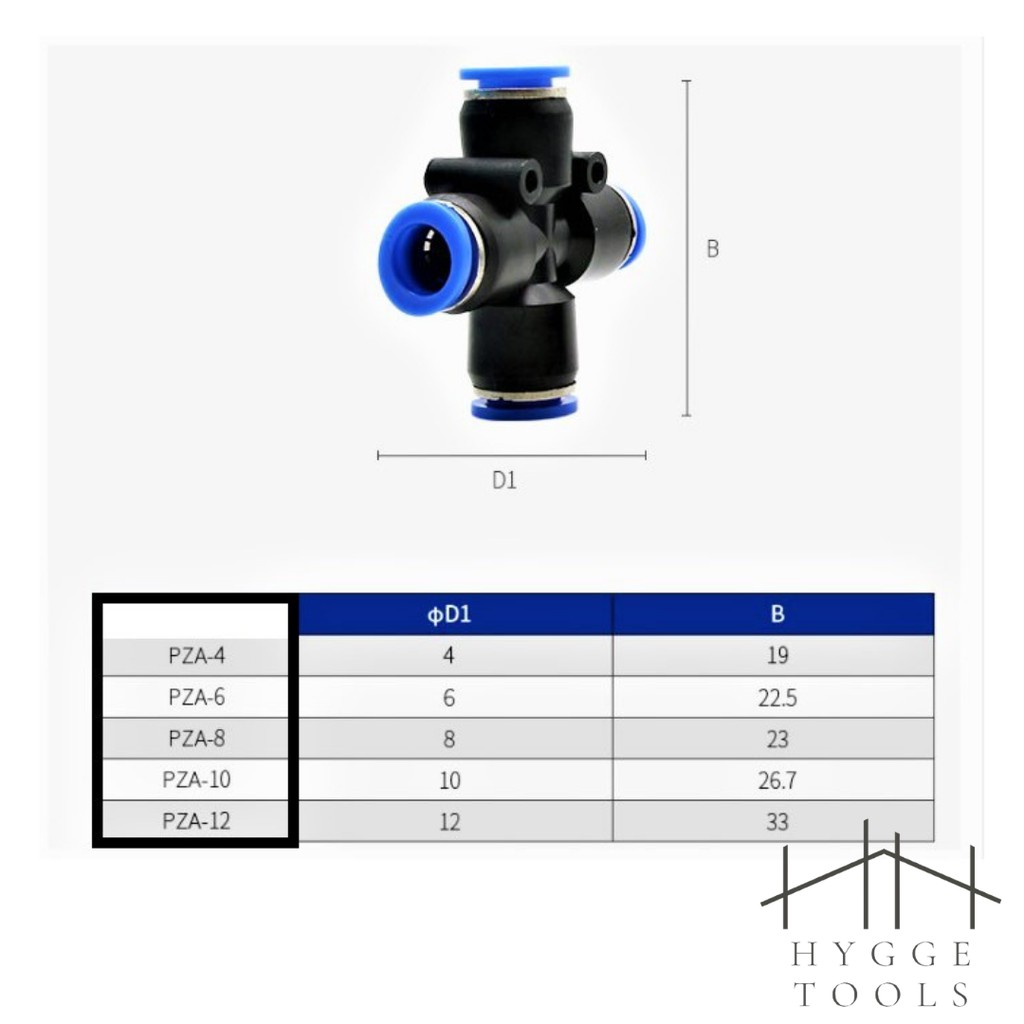 ภาพสินค้าข้อต่อ3ทาง ข้อต่อลม แบบเสียบสาย ข้อต่อสายลม แบบสามทางสี่ทาง เสียบสายPU สามทางเสียบสายตัวที ข้อต่อลม3ทาง4ทาง(ราคาต่อชิ้น) จากร้าน hygge_tools บน Shopee ภาพที่ 2