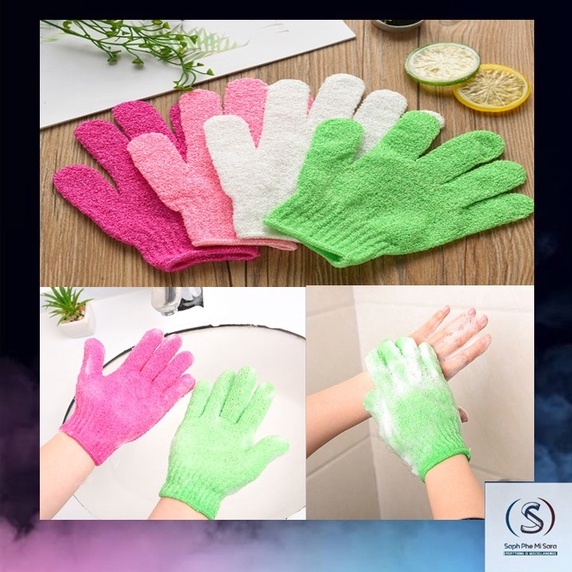 ราคาและรีวิวถุงมือ1 ชิ้น ถุงมือขัดผิว ถุงมือขัดตัว ถุงมืออาบน้ำ ถุงมือ