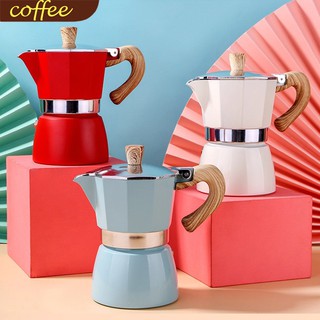 𝟔𝟕𝒂𝒂𝒗 หม้อต้มกาแฟ หม้อกาแฟ หม้อกาแฟอลูมิเนียมมอคค่า 150ml (No.90876)