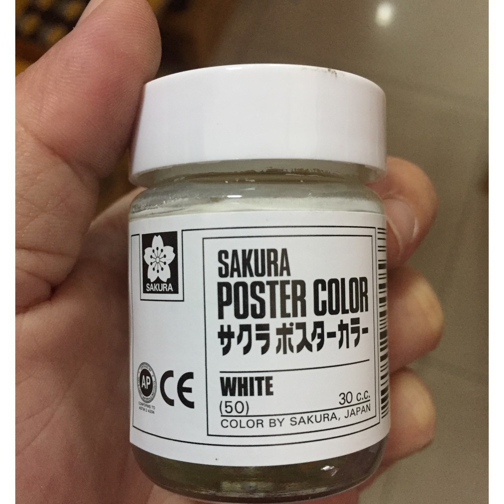 ภาพหน้าปกสินค้าKTS (ศูนย์เครื่องเขียน) (SALE)สีโปสเตอร์ Sakura 30 c.c. สี White No.50 สีขาว จากร้าน www.kts.in.th บน Shopee