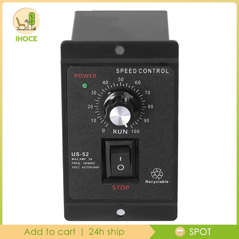 🆕M1-Activity] AC Motor Controller,220V 40W Motor Speed Controller, PWM  Stepless Brushed Motor Control, Variable Speed Control Generator with  Control Switch