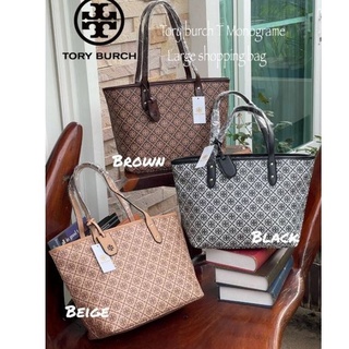 Tory burch T Monograme Large shopping bag