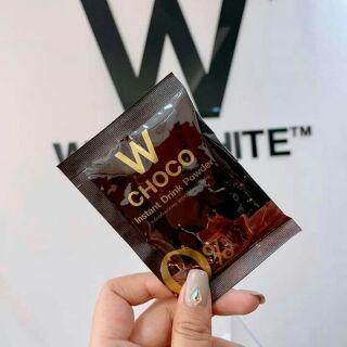 ดับเบิ้ลยูช๊อคโก้ W Choco แครอรี่ต่ำ กินแล้วไม่ทำให้อ้วน Wink White วิ้งไวท์ (บรรจุกล่องละ10ซอง)