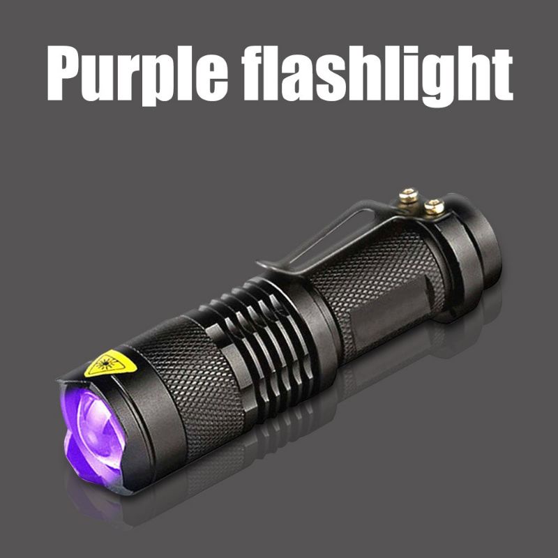 ไฟฉาย LED UV Violet แสงแบล็คไลท์ | Shopee Thailand