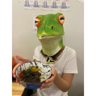 [พร้อมส่ง] หน้ากากกบ หน้ากากสัตว์ หน้ากากแฟนซี คอสเพลย์ Frog mask