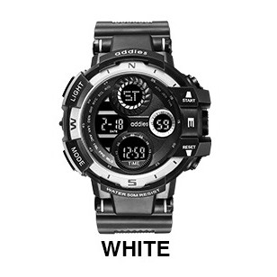 สีขาว-นาฬิกาผู้ชาย-นาฬิกาข้อมือ-รุ่น-my-1901-สไตล์สปอร์ต-มี-2-สี-แฟชั่นผู้ชาย-หน้าปัดกว้าง-มีไฟแอลอีดี