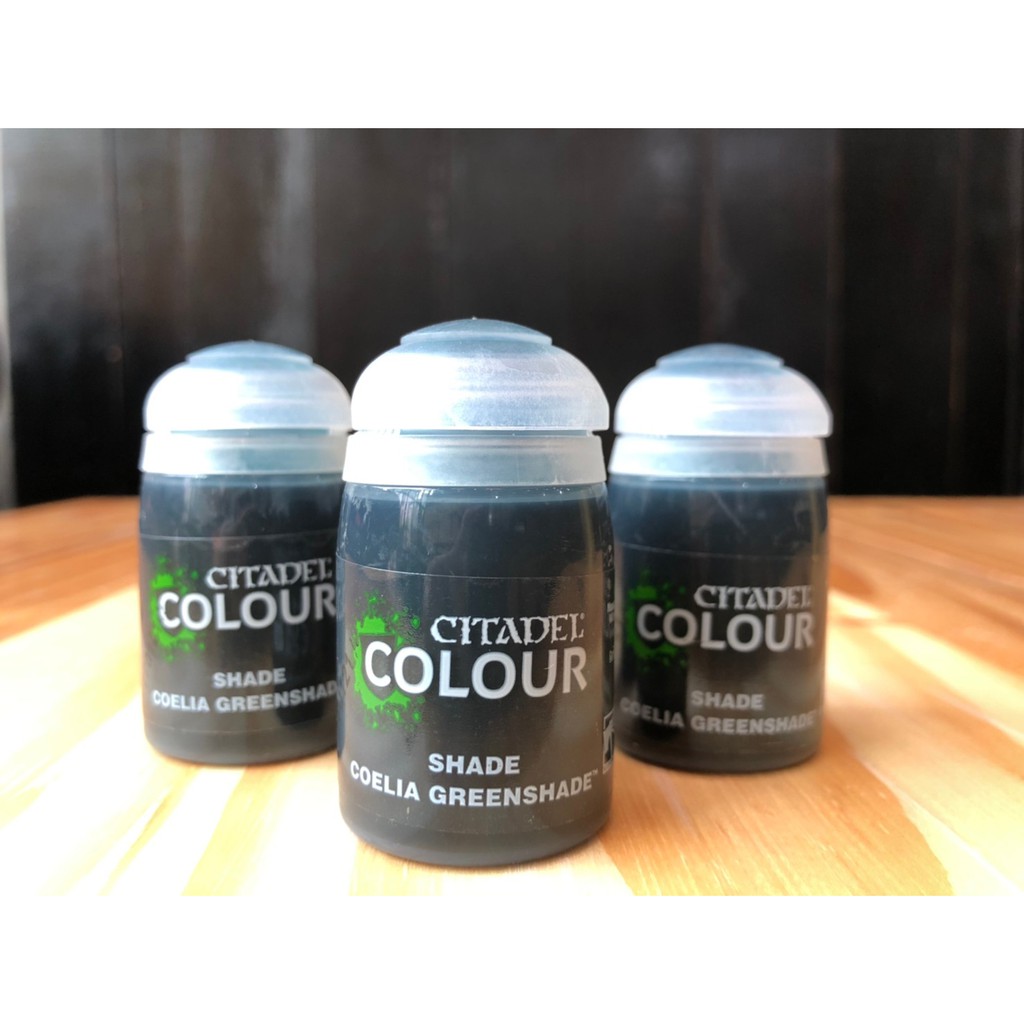 Vernice Citadel Per Modellismo – Shade Coelia Greenshade (24 Ml) – Colore Per Miniature Warhammer