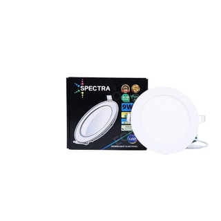 SPECTRA โคมไฟดาวน์ไลท์ ทรงกลม LED Downlight ขนาด 9W (4") แสงสีเหลือง 3000K / แสงสีนวล 4000K / แสงสีขาว 6500K