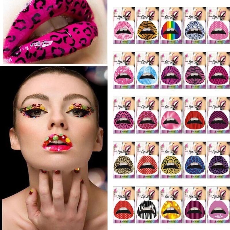 5pcs-creative-ชั่วคราวกันน้ำ-eye-lip-tattoo-สติกเกอร์-art-transfers-lady-party-แฟนซีแต่งตัว