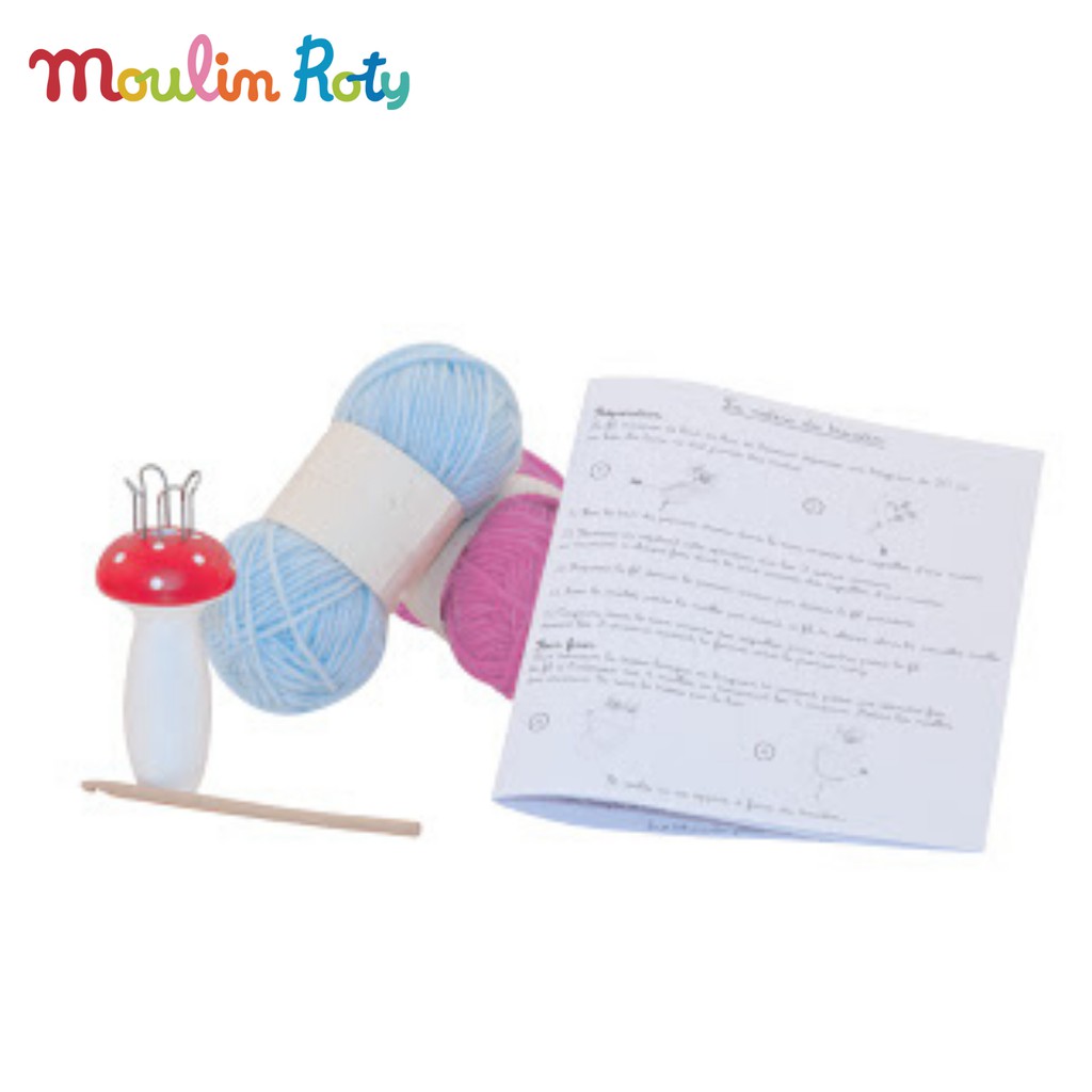 moulin-roty-เครื่องถักเชือก-ถักไหมพรม-ทำสายข้อมือเอง-diy-สายข้อมือ-เชือกถัก-งานฝีมือ-mr-710517