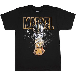 【🔥🔥】100%cotton เสื้อ ยืด ผ้า มัด ย้อม Marvel Comics T-shirt Avengers Infinity War Infinite Power Thanos Gauntlet Mens