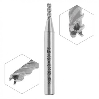 2 . 5 มม. 4 flute &amp; อลูมิเนียม end mill คัตเตอร์กับ super hard shank