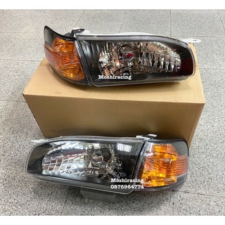 ไฟหน้า ไฟหน้าแต่ง ไฟหน้าโคมดำ TOYOTA AE110 AE111 ทังชุด4ชิ้น car-spot-fog-light-parts T8