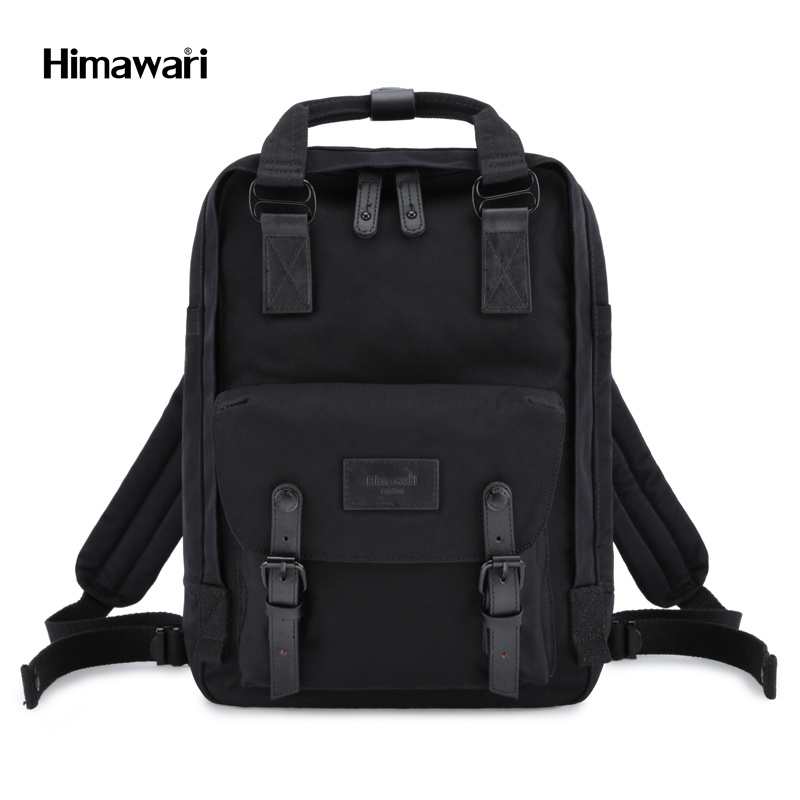 ภาพหน้าปกสินค้ากระเป๋าเป้สะพายหลัง ฮิมาวาริ Himawari Backpack with 13" Laptop Compartment All Black HM188-L 34 จากร้าน himawari_officialshop บน Shopee