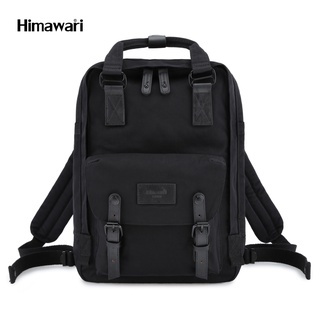 ภาพขนาดย่อของภาพหน้าปกสินค้ากระเป๋าเป้สะพายหลัง ฮิมาวาริ Himawari Backpack with 13" Laptop Compartment All Black HM188-L 34 จากร้าน himawari_officialshop บน Shopee