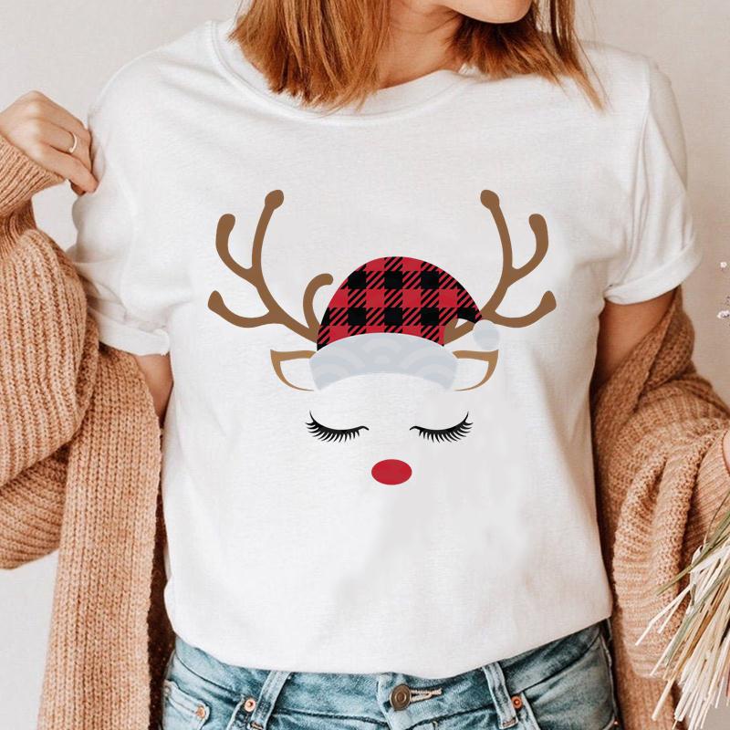 เสื้อยืดfashion-snowman-womens-t-shirt-new-year-holiday-t-shirt-graphic-style-womens-t-shirt-merry-christmas-t-shir