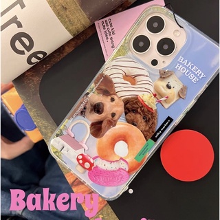 Bakery puppy family phone case เคสไอโฟนนิ่มพิมพ์ลายน้องหมา