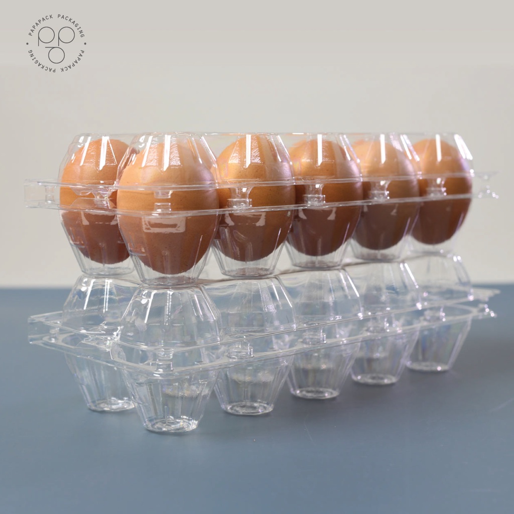 ภาพหน้าปกสินค้ากล่องไข่ แผงไข่ ขนาด 10 ฟอง *รบกวน1ออเดอร์ต่อ1แพค* PAPAPACK จากร้าน papapack.co บน Shopee