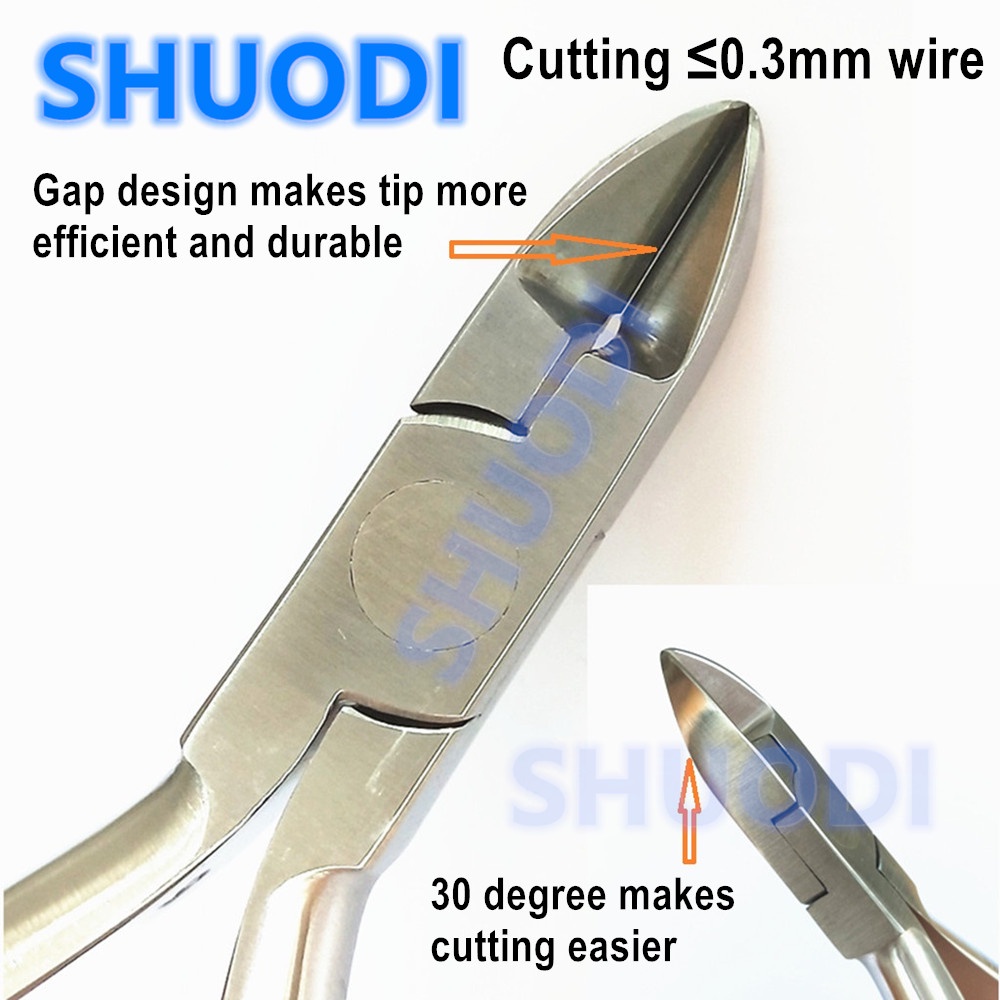 Dental Ligature Pin Light Wire Cutter Pliers 30 dree d angled | Shopee