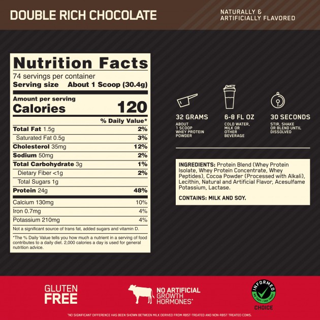 ภาพสินค้าOptimum Nutrition - Gold Standard 100% Whey Protein 5Lbs, 2.27kg จากร้าน sorpee บน Shopee ภาพที่ 1