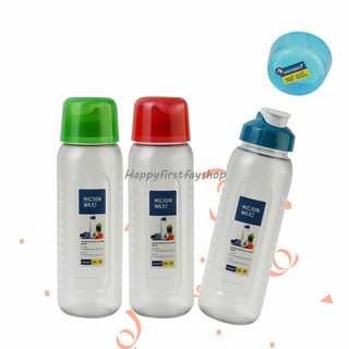 ขวด น้ำ กระบอกน้ำ พลาสติก ไม่รั่วซึม 1200ml micronware สามารถวางนอนได้ไม่รั่วซึม No.5229 ราคาต่อ1ใบ