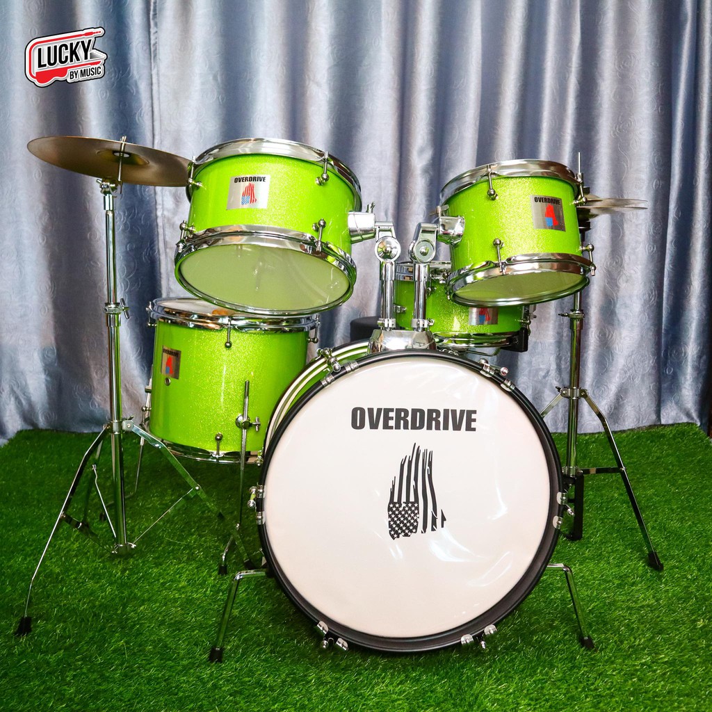 กลองชุด-overdrive-overspeed-กลองชุดเด็ก-ขอบโครเมียม-ครบทั้งชุด-พร้อมใช้งาน-ฟรี-เก้าอี้-ไม้กลอง-ประแจกลอง