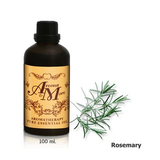 Aroma&amp;More Rosemary Essential Oil 100% / น้ำมันหอมระเหย โรสแมรี่ 100% Tunisia หอมสดชื่น เพิ่มสมาธิ ความจำลดไมเกรน 100ML