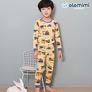 olomimi 30S ชุดนอนเด็กลายรถ แขนยาว ขายาว