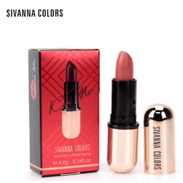 ภาพสินค้าSIVANNA COLORS MATTE STAY LIPSTICK KISS ME HF-688 จากร้าน tonyfang1964 บน Shopee ภาพที่ 2