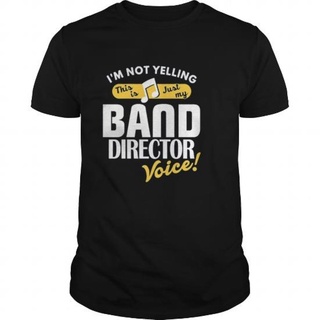 เสื้อยืดผ้าฝ้ายเสื้อยืด พิมพ์ลาย Gildan Band Director Voice Funny Distro สําหรับผู้ชาย 1L XL  XXL 3XL